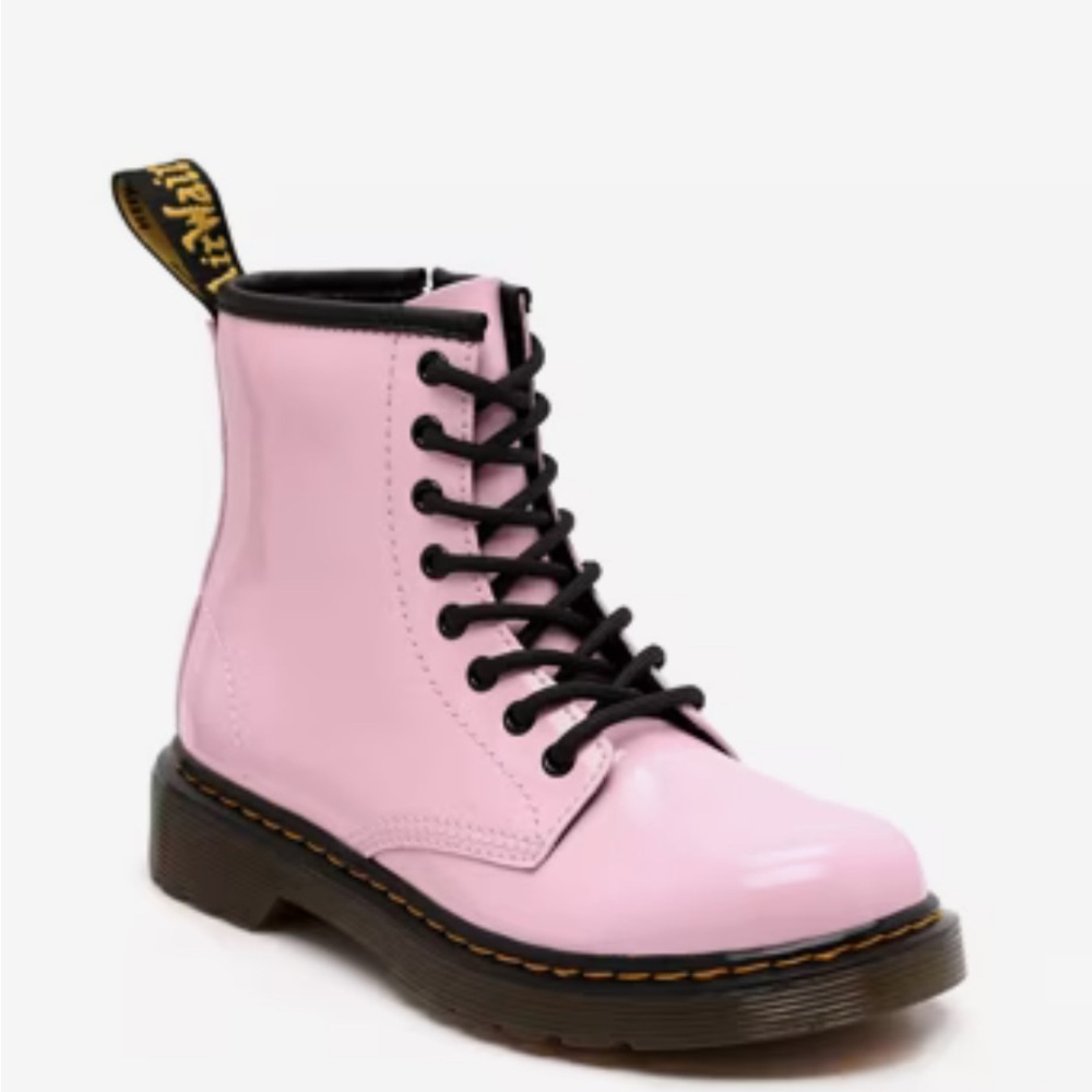 Pink Lace-Up Doc Marten Boots